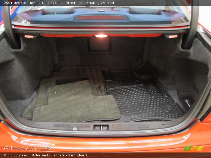 Firemist Red Metallic / Charcoal 2001 Mercedes-Benz CLK 430 Coupe