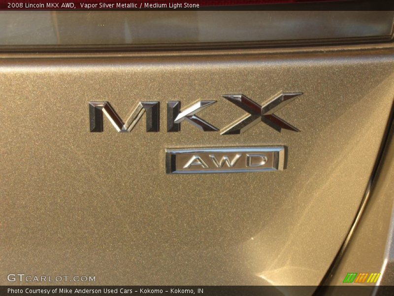 Vapor Silver Metallic / Medium Light Stone 2008 Lincoln MKX AWD