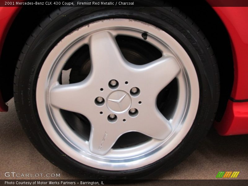 Firemist Red Metallic / Charcoal 2001 Mercedes-Benz CLK 430 Coupe