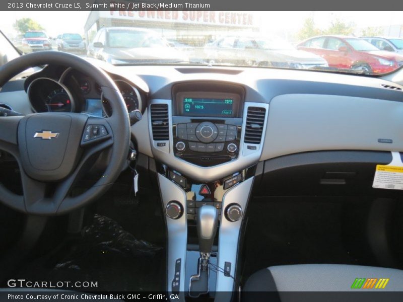 Summit White / Jet Black/Medium Titanium 2013 Chevrolet Cruze LS