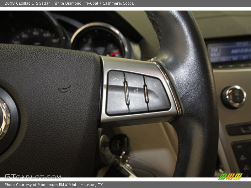 White Diamond Tri-Coat / Cashmere/Cocoa 2008 Cadillac CTS Sedan