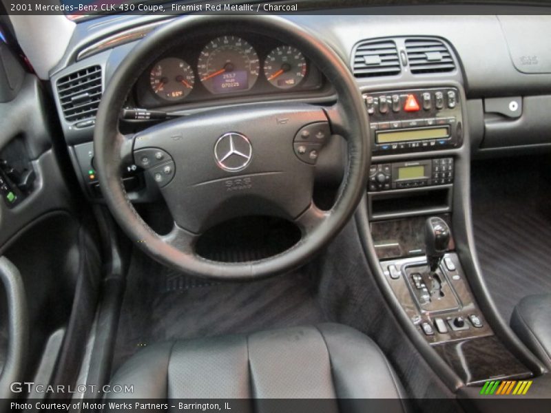 Firemist Red Metallic / Charcoal 2001 Mercedes-Benz CLK 430 Coupe