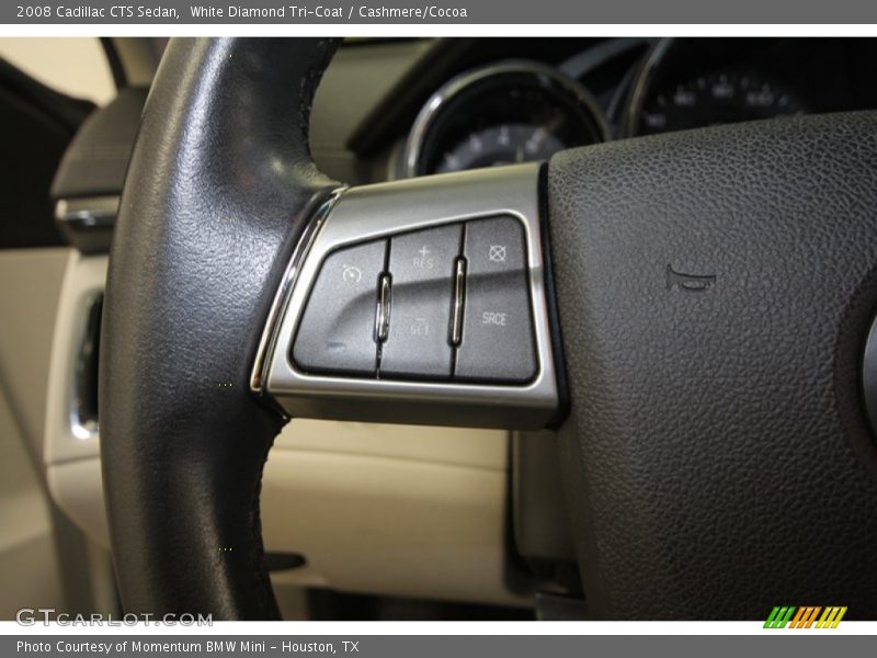 White Diamond Tri-Coat / Cashmere/Cocoa 2008 Cadillac CTS Sedan