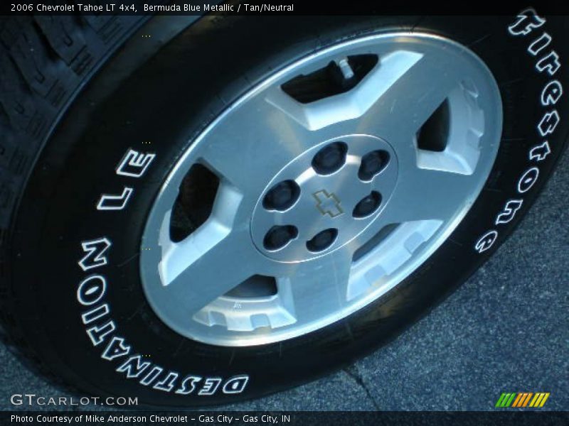 Bermuda Blue Metallic / Tan/Neutral 2006 Chevrolet Tahoe LT 4x4