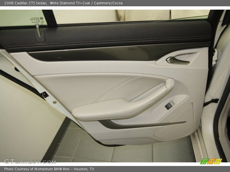 White Diamond Tri-Coat / Cashmere/Cocoa 2008 Cadillac CTS Sedan