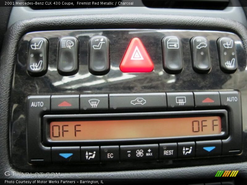 Firemist Red Metallic / Charcoal 2001 Mercedes-Benz CLK 430 Coupe