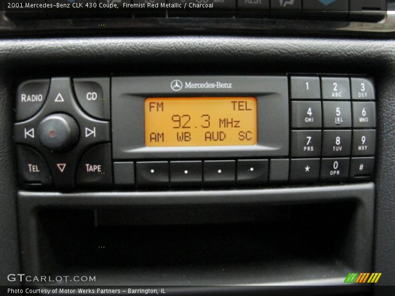 Firemist Red Metallic / Charcoal 2001 Mercedes-Benz CLK 430 Coupe