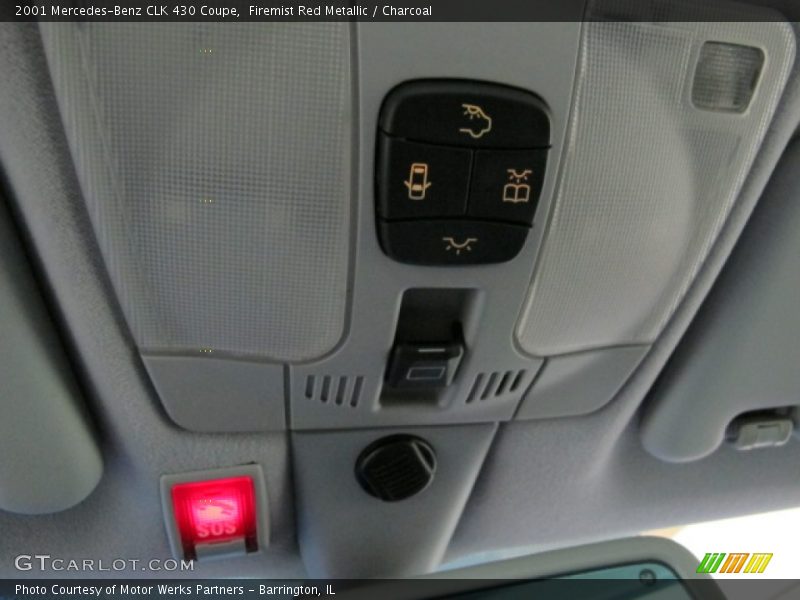 Firemist Red Metallic / Charcoal 2001 Mercedes-Benz CLK 430 Coupe