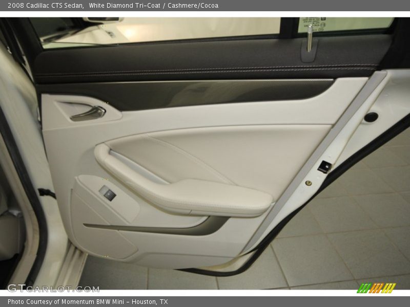 White Diamond Tri-Coat / Cashmere/Cocoa 2008 Cadillac CTS Sedan