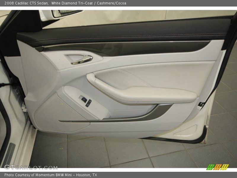 White Diamond Tri-Coat / Cashmere/Cocoa 2008 Cadillac CTS Sedan