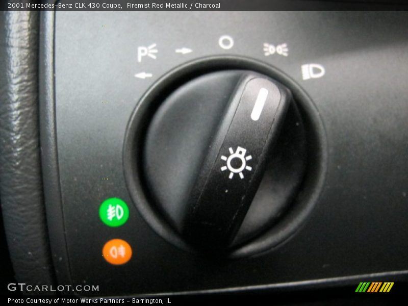 Firemist Red Metallic / Charcoal 2001 Mercedes-Benz CLK 430 Coupe