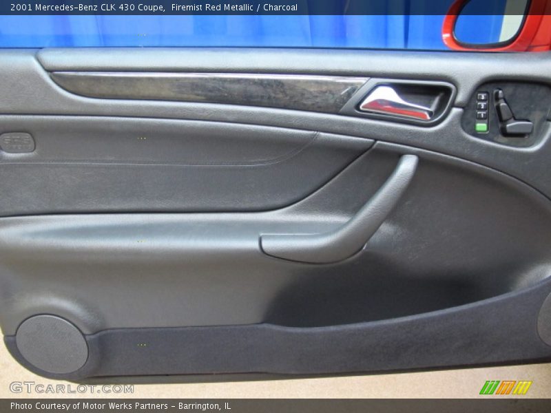 Firemist Red Metallic / Charcoal 2001 Mercedes-Benz CLK 430 Coupe