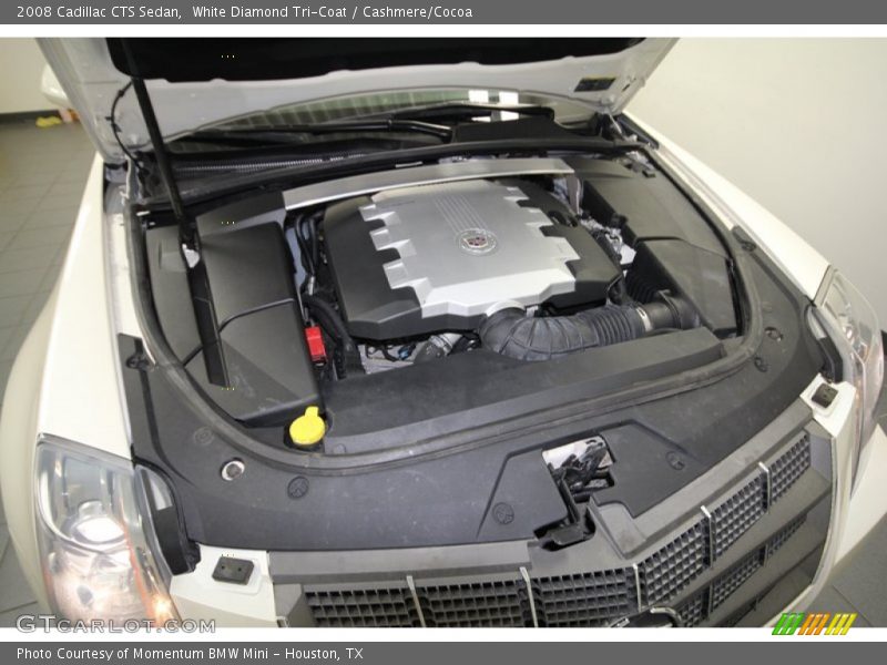 White Diamond Tri-Coat / Cashmere/Cocoa 2008 Cadillac CTS Sedan