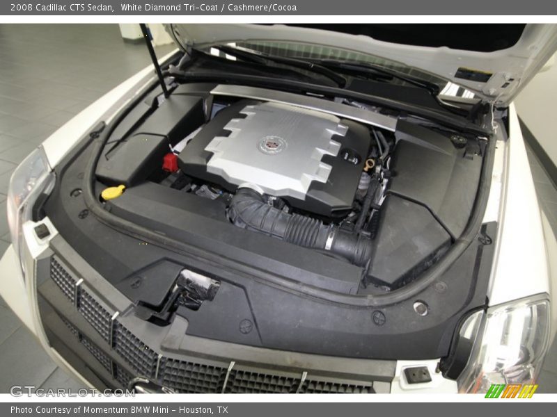 White Diamond Tri-Coat / Cashmere/Cocoa 2008 Cadillac CTS Sedan