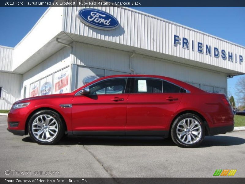 Ruby Red Metallic / Charcoal Black 2013 Ford Taurus Limited 2.0 EcoBoost