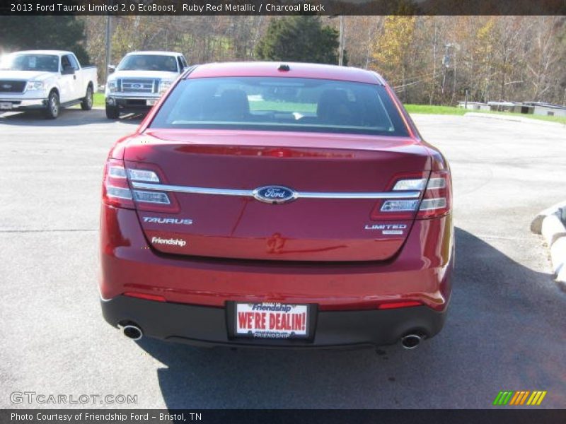 Ruby Red Metallic / Charcoal Black 2013 Ford Taurus Limited 2.0 EcoBoost