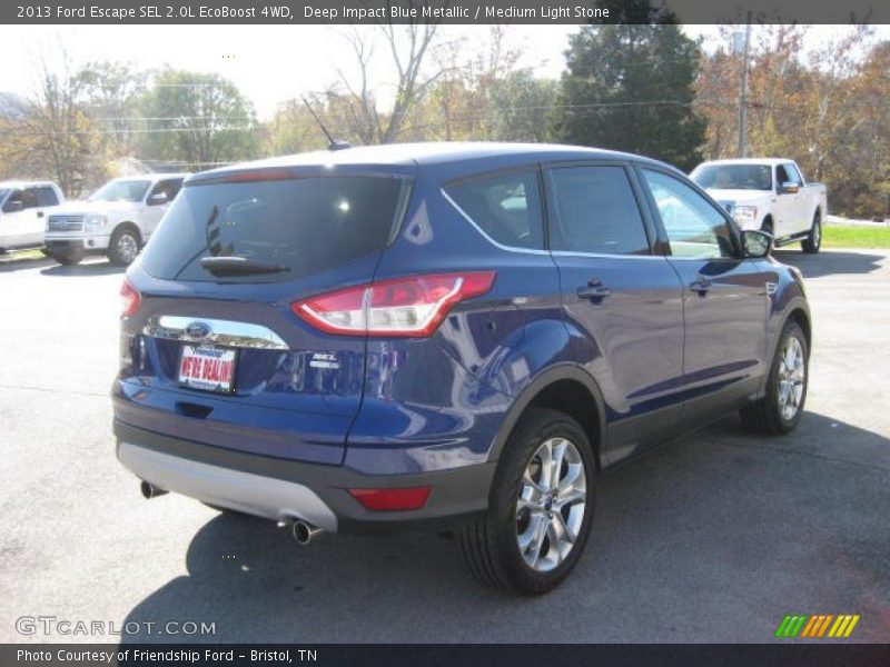 Deep Impact Blue Metallic / Medium Light Stone 2013 Ford Escape SEL 2.0L EcoBoost 4WD