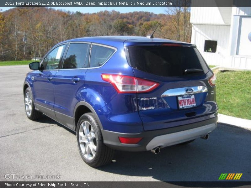 Deep Impact Blue Metallic / Medium Light Stone 2013 Ford Escape SEL 2.0L EcoBoost 4WD