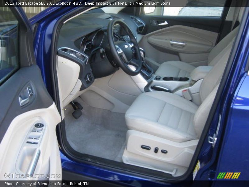 Deep Impact Blue Metallic / Medium Light Stone 2013 Ford Escape SEL 2.0L EcoBoost 4WD