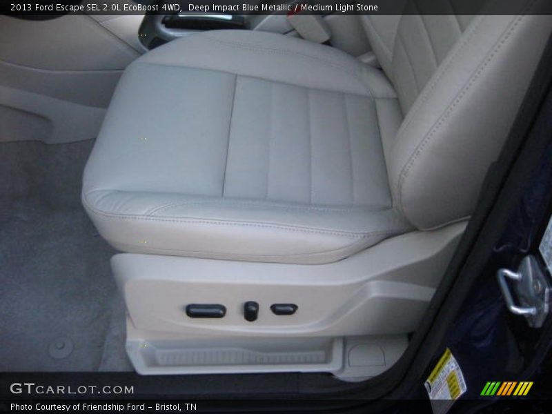 Deep Impact Blue Metallic / Medium Light Stone 2013 Ford Escape SEL 2.0L EcoBoost 4WD