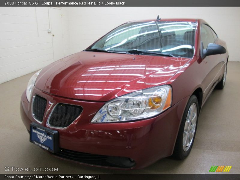 Performance Red Metallic / Ebony Black 2008 Pontiac G6 GT Coupe