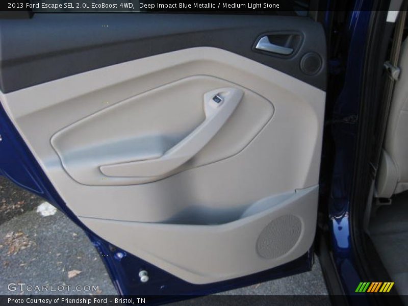 Deep Impact Blue Metallic / Medium Light Stone 2013 Ford Escape SEL 2.0L EcoBoost 4WD