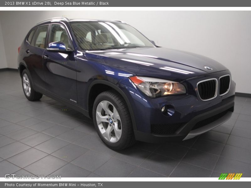 Deep Sea Blue Metallic / Black 2013 BMW X1 sDrive 28i