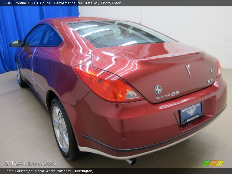 Performance Red Metallic / Ebony Black 2008 Pontiac G6 GT Coupe