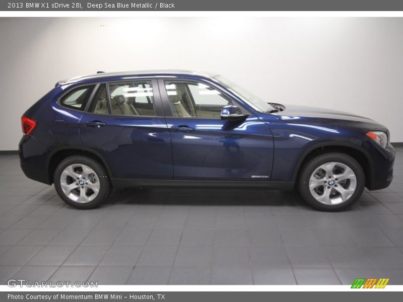 Deep Sea Blue Metallic / Black 2013 BMW X1 sDrive 28i