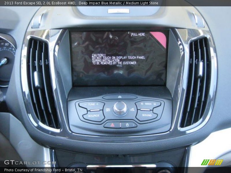 Deep Impact Blue Metallic / Medium Light Stone 2013 Ford Escape SEL 2.0L EcoBoost 4WD