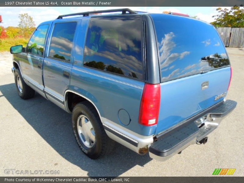 Ocean Blue Metallic / Pewter 1997 Chevrolet Tahoe LS 4x4