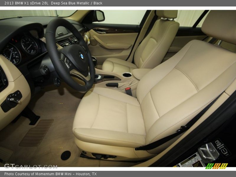 Deep Sea Blue Metallic / Black 2013 BMW X1 sDrive 28i