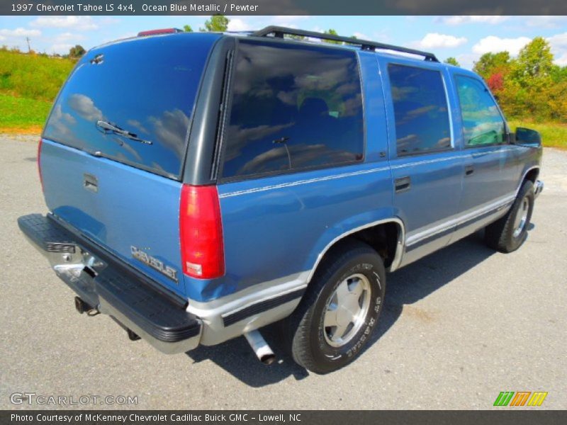 Ocean Blue Metallic / Pewter 1997 Chevrolet Tahoe LS 4x4