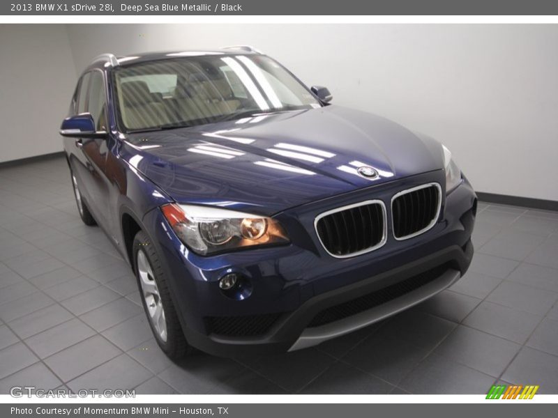 Deep Sea Blue Metallic / Black 2013 BMW X1 sDrive 28i