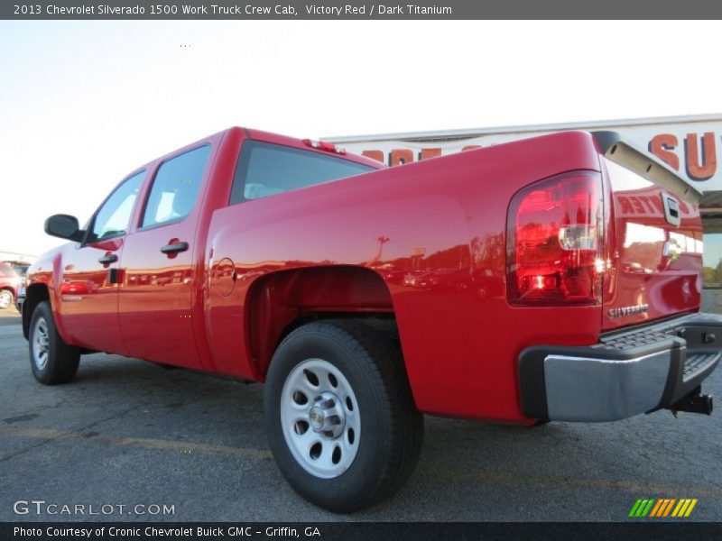 Victory Red / Dark Titanium 2013 Chevrolet Silverado 1500 Work Truck Crew Cab