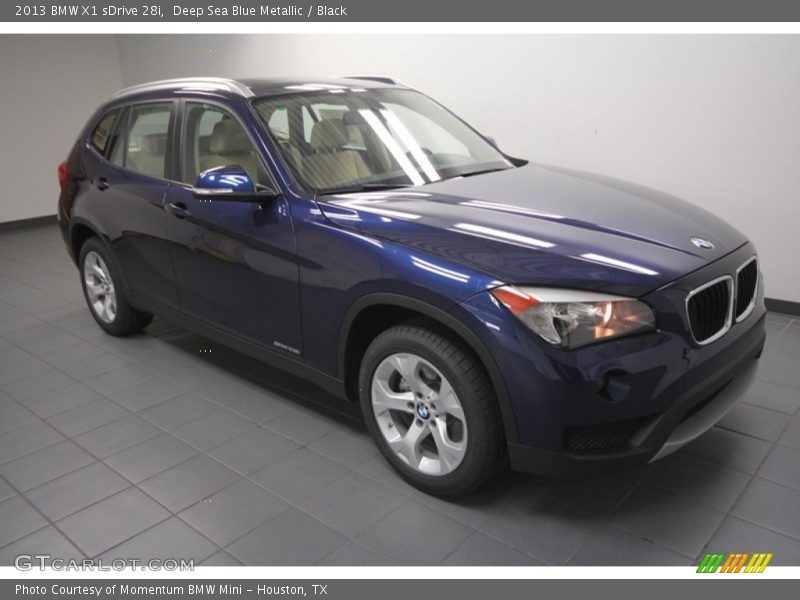 Deep Sea Blue Metallic / Black 2013 BMW X1 sDrive 28i