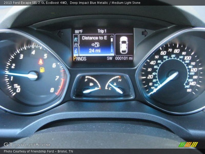 Deep Impact Blue Metallic / Medium Light Stone 2013 Ford Escape SEL 2.0L EcoBoost 4WD