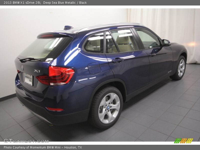 Deep Sea Blue Metallic / Black 2013 BMW X1 sDrive 28i