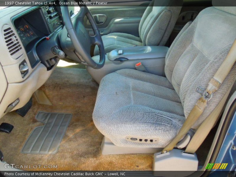 Ocean Blue Metallic / Pewter 1997 Chevrolet Tahoe LS 4x4