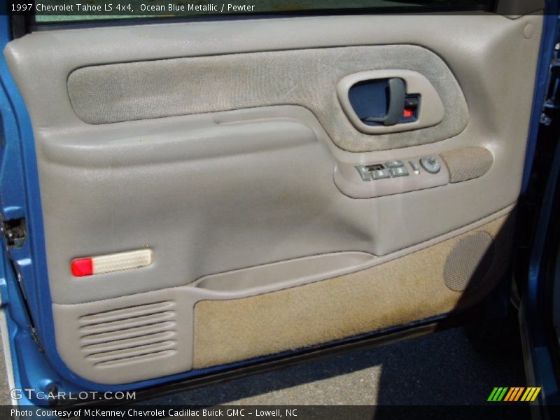 Ocean Blue Metallic / Pewter 1997 Chevrolet Tahoe LS 4x4
