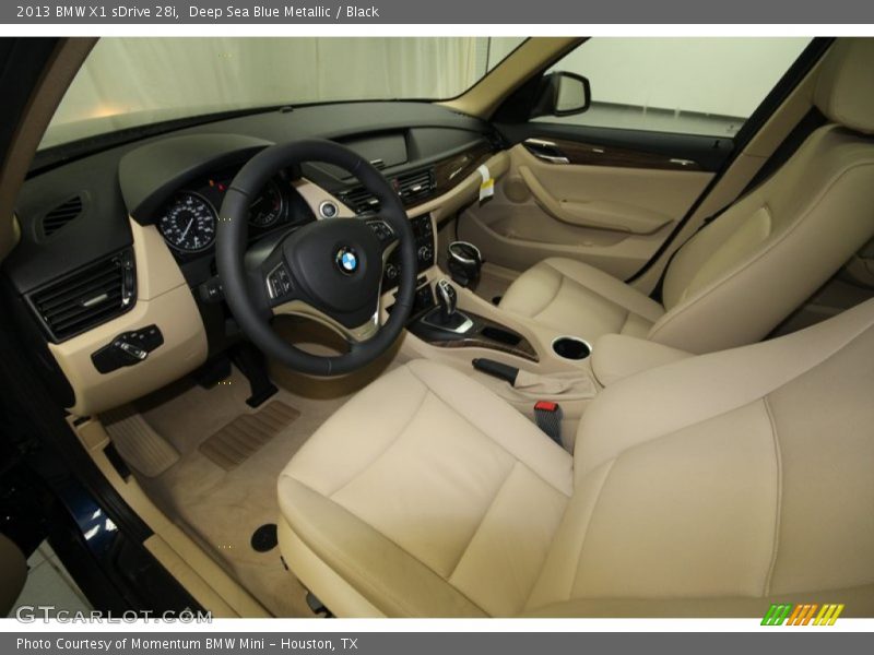 Deep Sea Blue Metallic / Black 2013 BMW X1 sDrive 28i