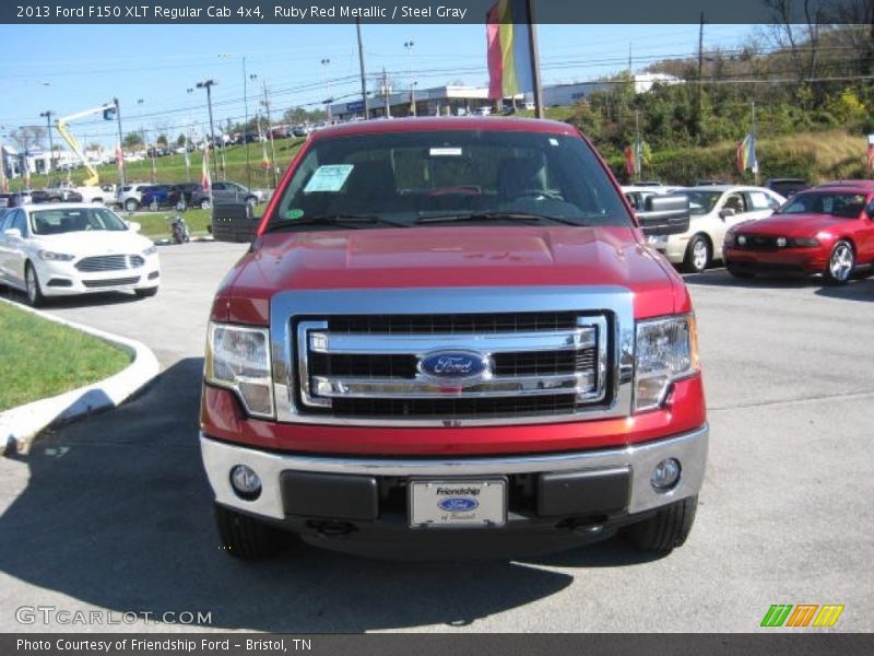 Ruby Red Metallic / Steel Gray 2013 Ford F150 XLT Regular Cab 4x4