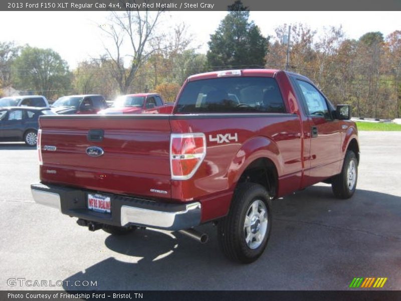 Ruby Red Metallic / Steel Gray 2013 Ford F150 XLT Regular Cab 4x4