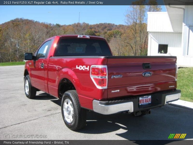 Ruby Red Metallic / Steel Gray 2013 Ford F150 XLT Regular Cab 4x4