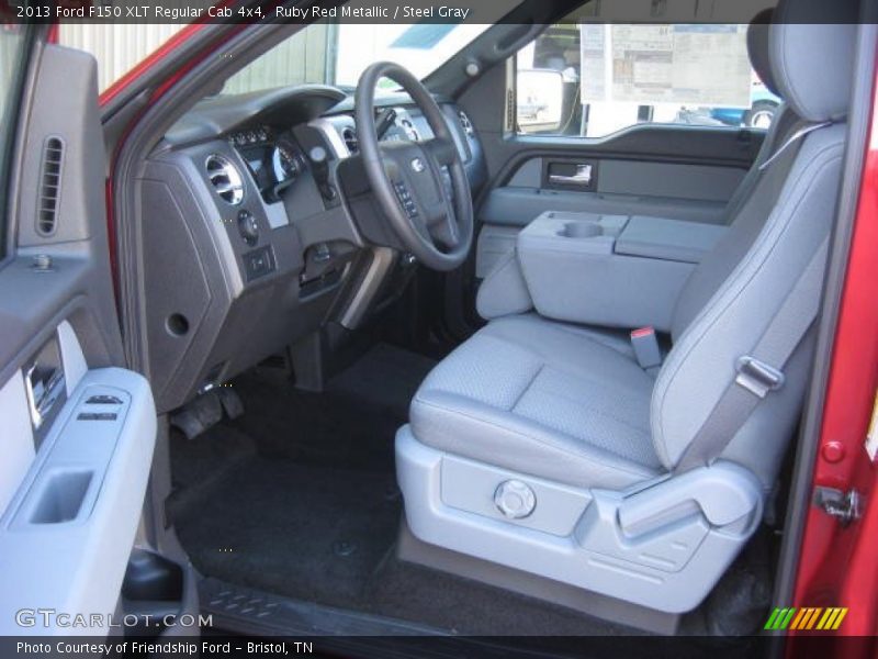 Front Seat of 2013 F150 XLT Regular Cab 4x4