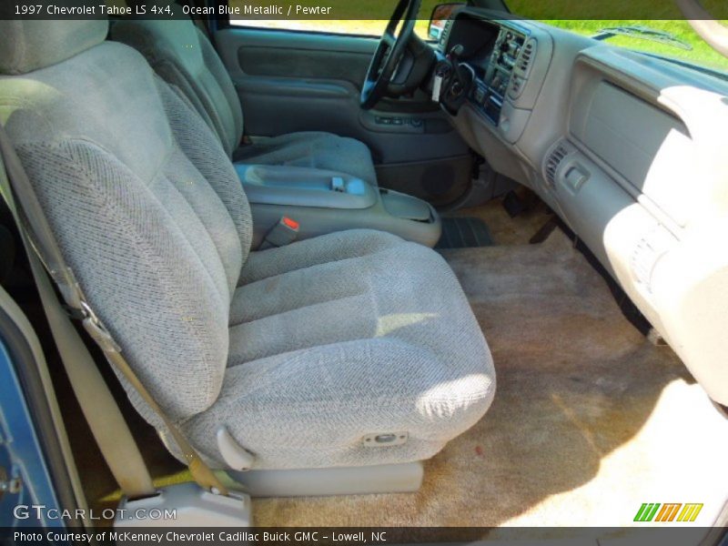 Ocean Blue Metallic / Pewter 1997 Chevrolet Tahoe LS 4x4