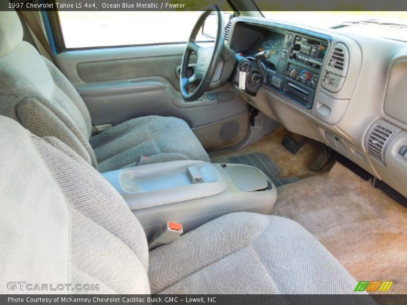 Ocean Blue Metallic / Pewter 1997 Chevrolet Tahoe LS 4x4