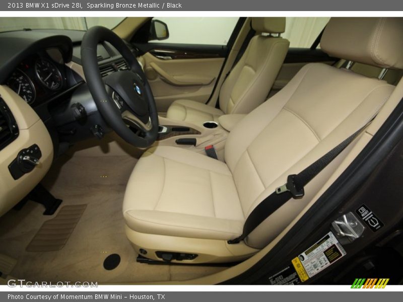 Sparkling Bronze Metallic / Black 2013 BMW X1 sDrive 28i