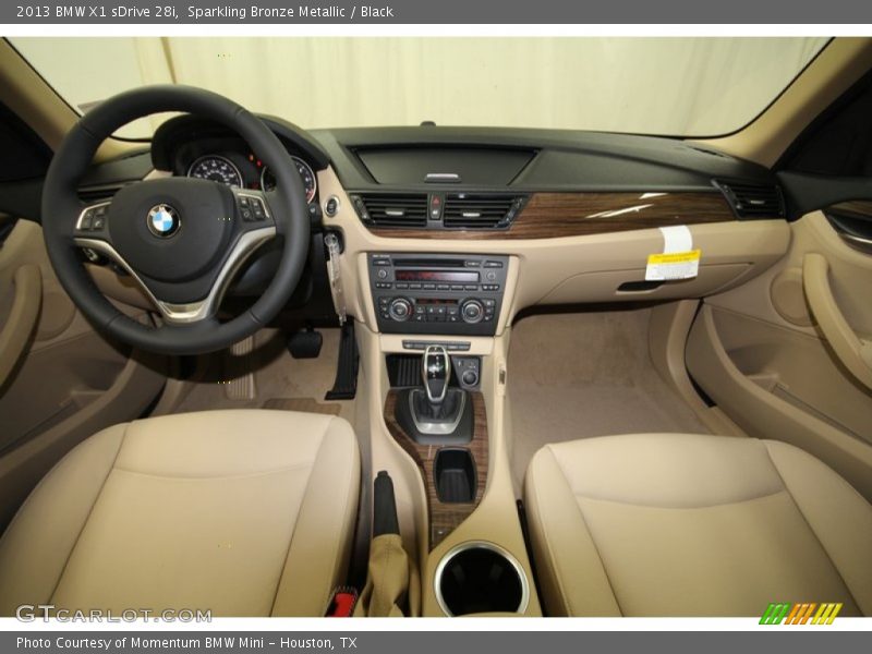 Sparkling Bronze Metallic / Black 2013 BMW X1 sDrive 28i