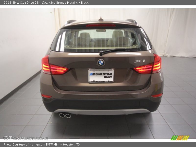 Sparkling Bronze Metallic / Black 2013 BMW X1 sDrive 28i